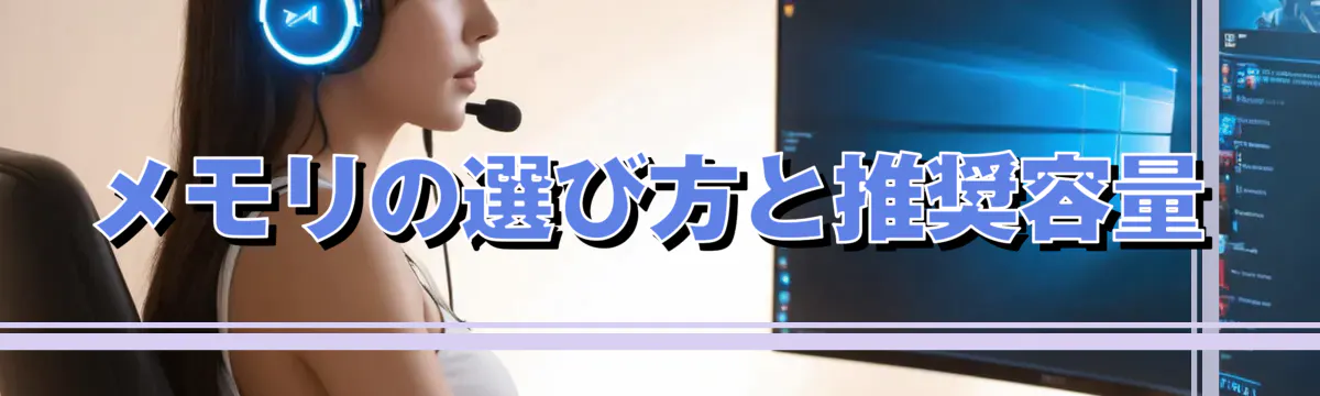 メモリの選び方と推奨容量