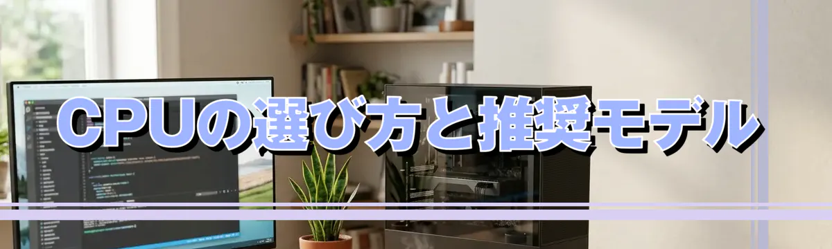 CPUの選び方と推奨モデル