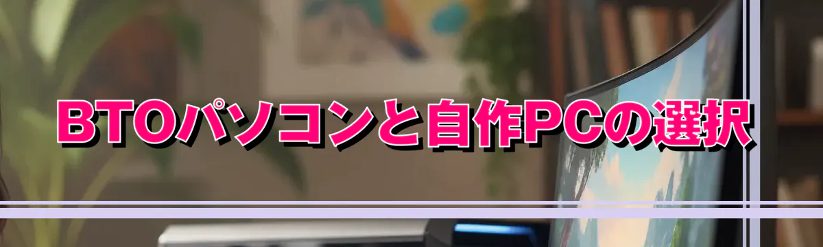 BTOパソコンと自作PCの選択