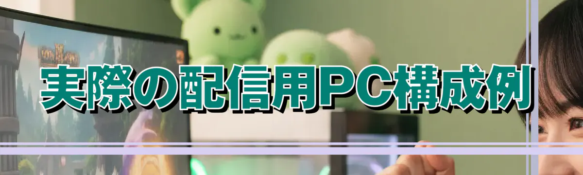 実際の配信用PC構成例