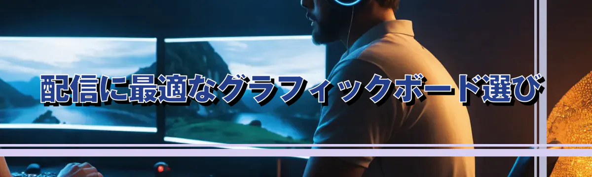 配信に最適なグラフィックボード選び