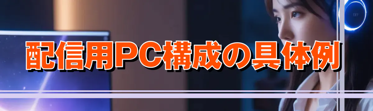 配信用PC構成の具体例