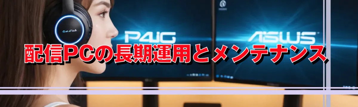配信PCの長期運用とメンテナンス