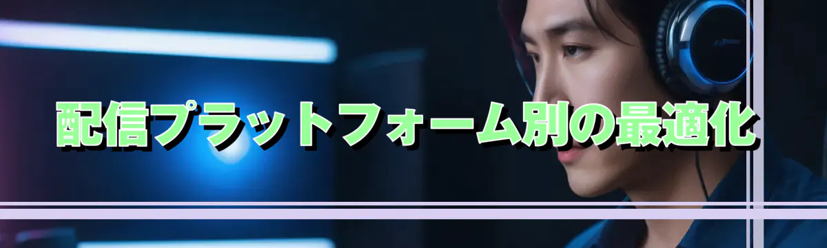 配信プラットフォーム別の最適化