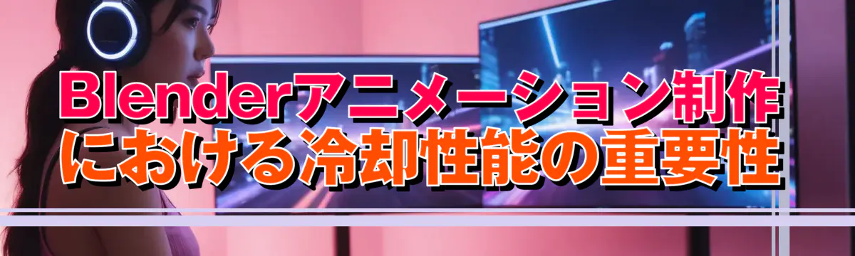 Blenderアニメーション制作における冷却性能の重要性