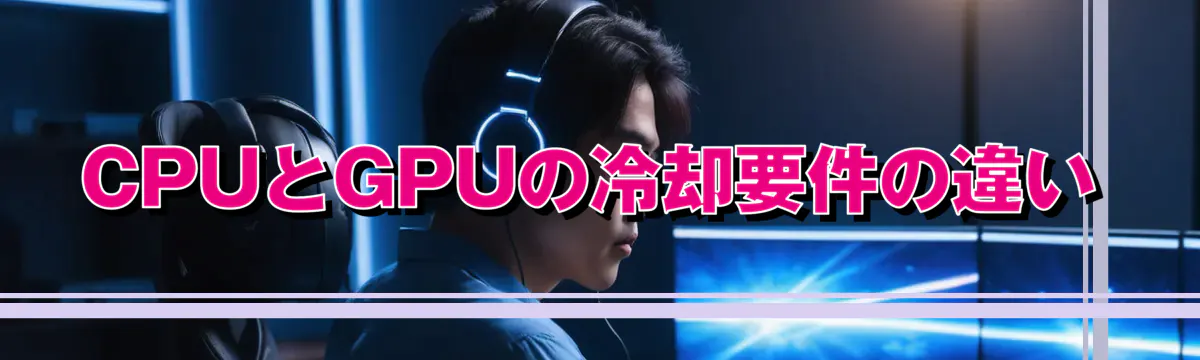 CPUとGPUの冷却要件の違い