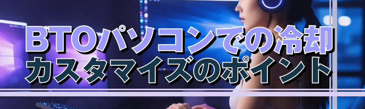 BTOパソコンでの冷却カスタマイズのポイント