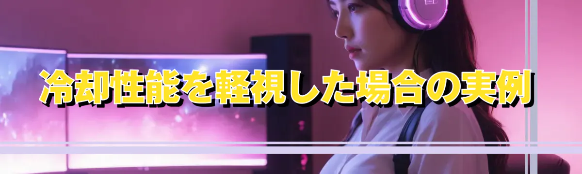 冷却性能を軽視した場合の実例