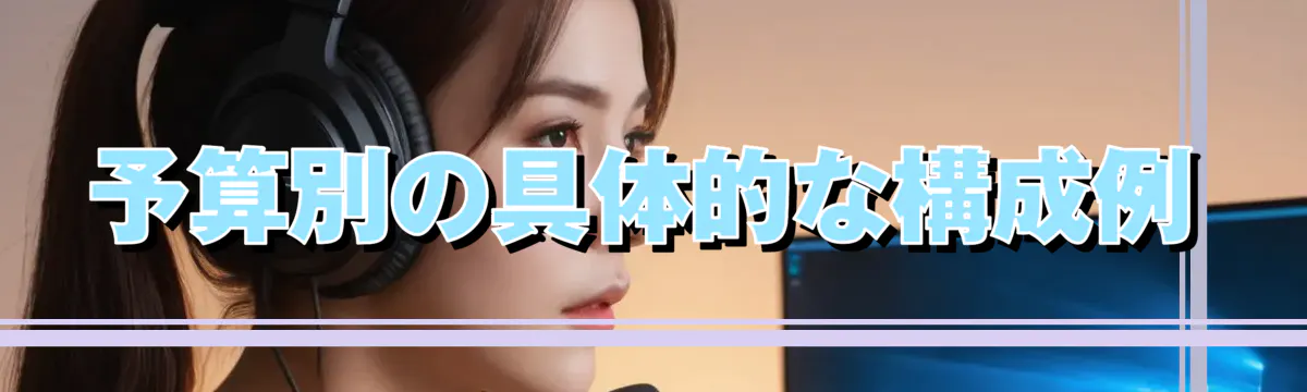 予算別の具体的な構成例