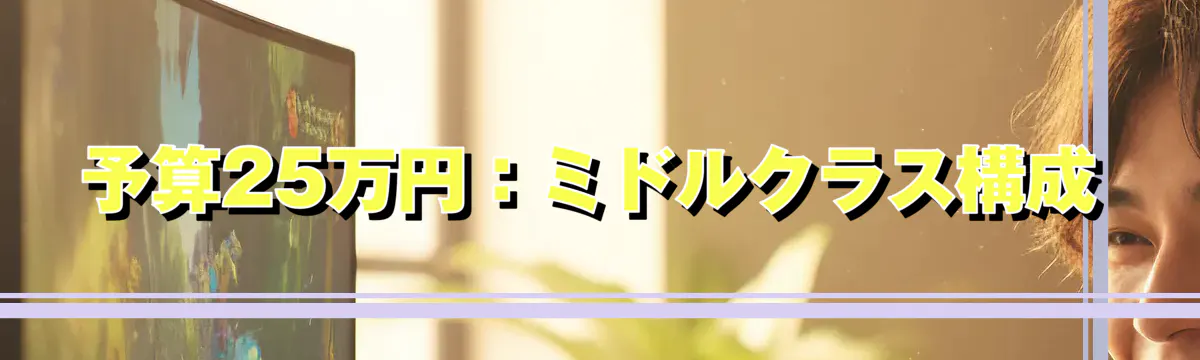 予算25万円:ミドルクラス構成