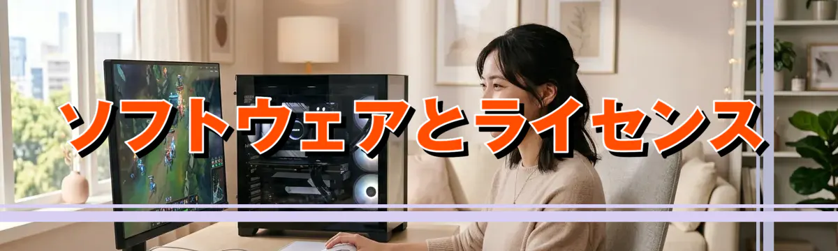 ソフトウェアとライセンス