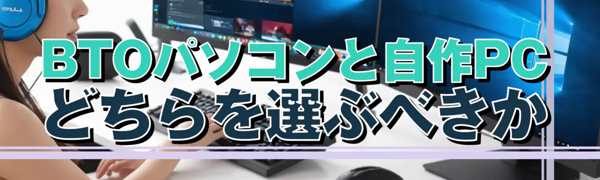 BTOパソコンと自作PCどちらを選ぶべきか