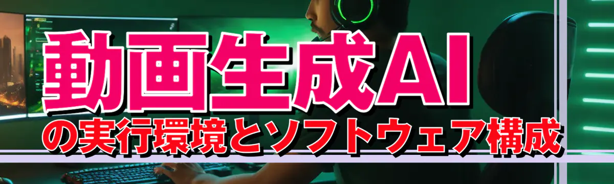 動画生成AIの実行環境とソフトウェア構成