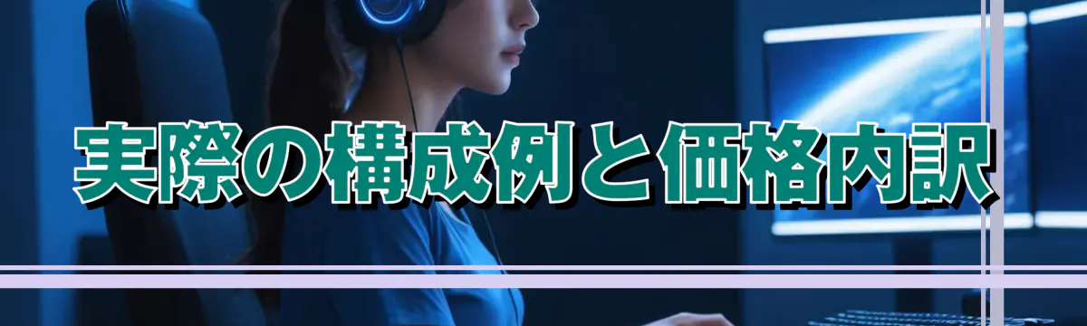 実際の構成例と価格内訳