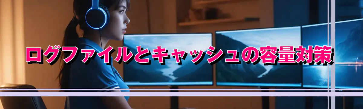 ログファイルとキャッシュの容量対策