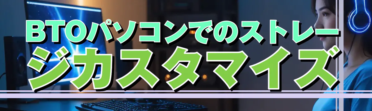 BTOパソコンでのストレージカスタマイズ
