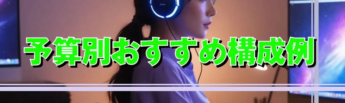 予算別おすすめ構成例