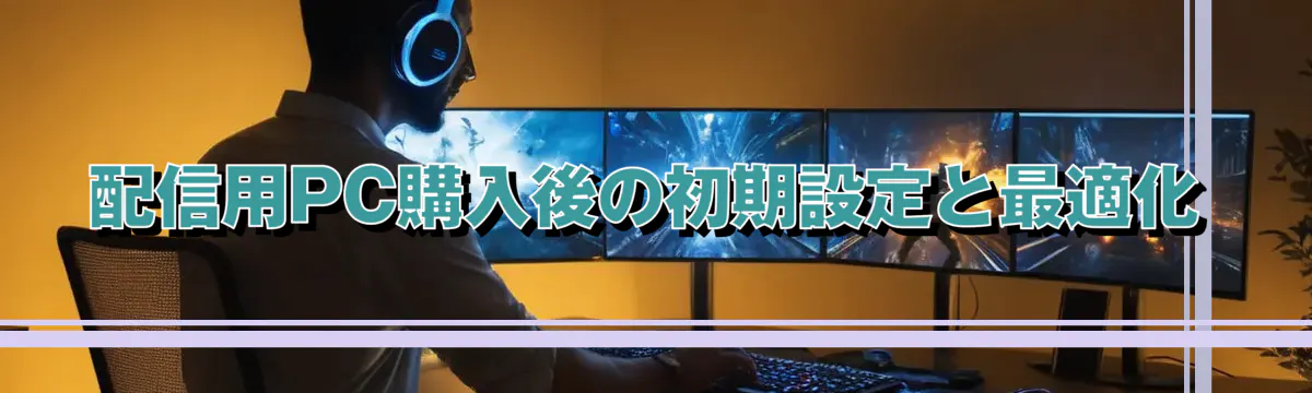 配信用PC購入後の初期設定と最適化
