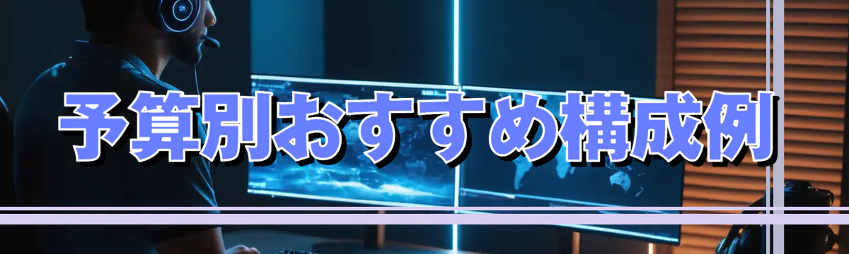 予算別おすすめ構成例
