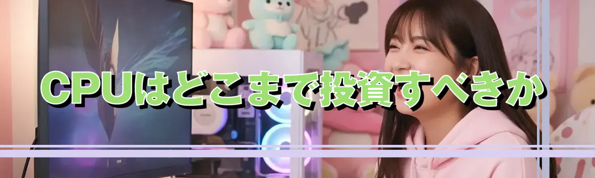 CPUはどこまで投資すべきか