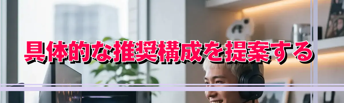 具体的な推奨構成を提案する