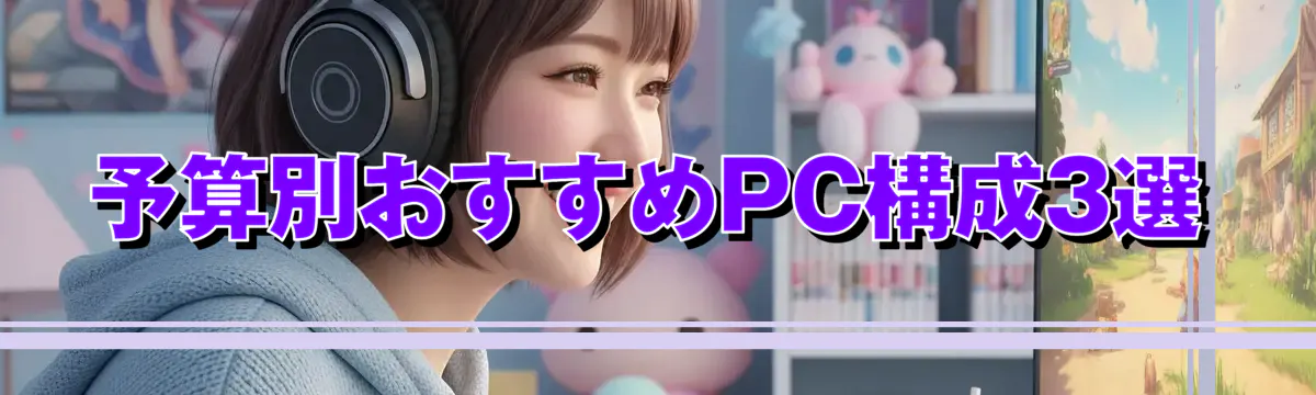 予算別おすすめPC構成3選