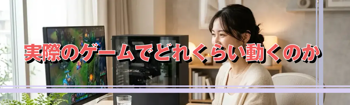 実際のゲームでどれくらい動くのか