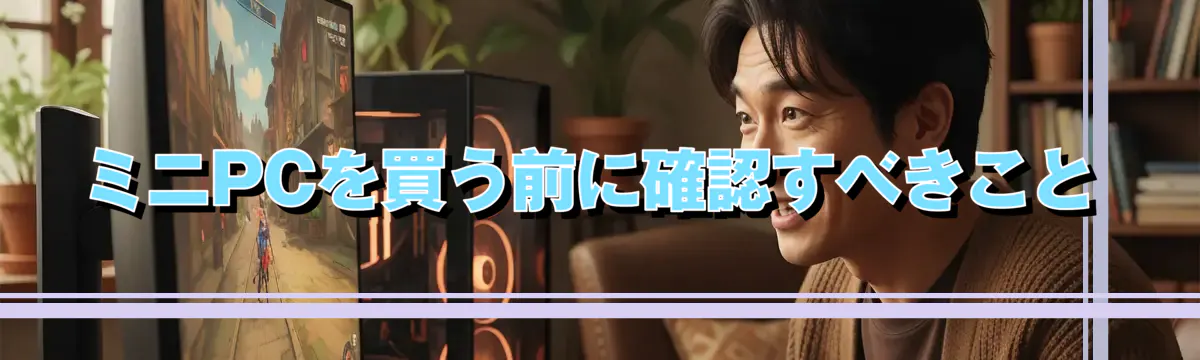 ミニPCを買う前に確認すべきこと