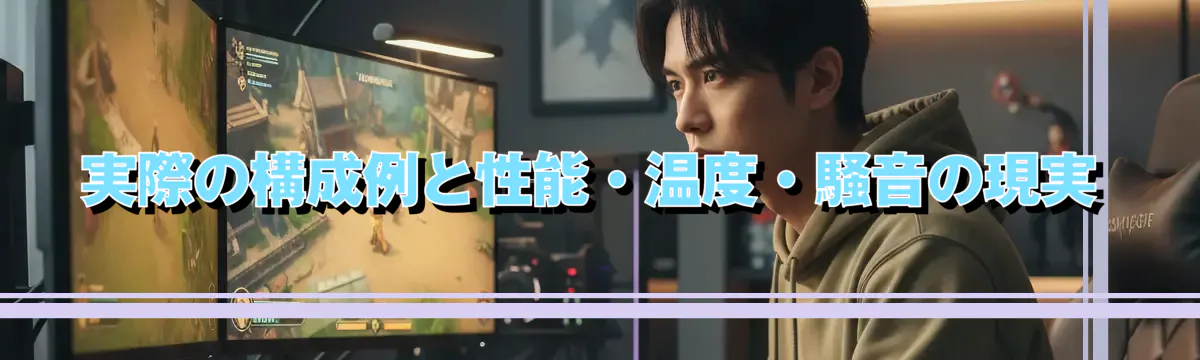 実際の構成例と性能・温度・騒音の現実