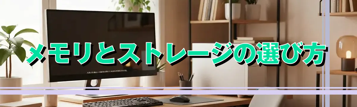 メモリとストレージの選び方