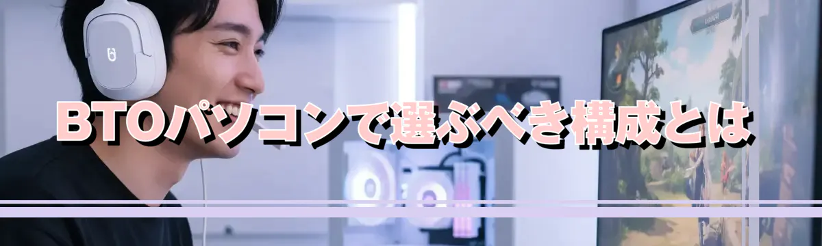 BTOパソコンで選ぶべき構成とは