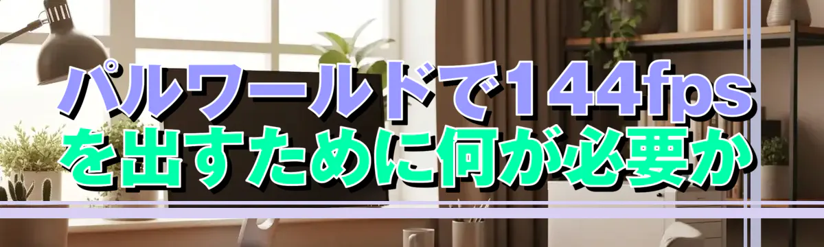 パルワールドで144fpsを出すために何が必要か