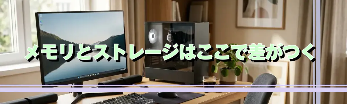 メモリとストレージはここで差がつく
