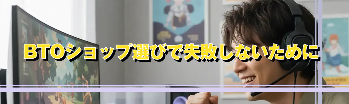 BTOショップ選びで失敗しないために