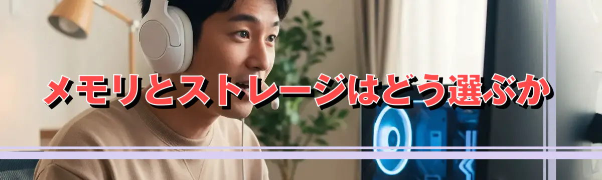 メモリとストレージはどう選ぶか