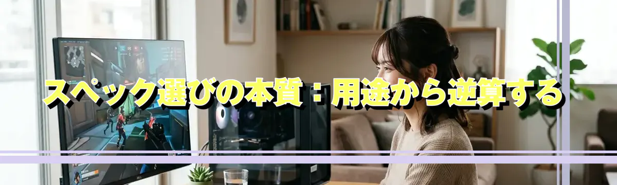 スペック選びの本質:用途から逆算する