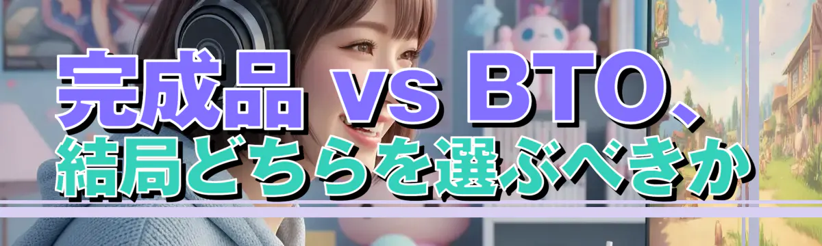 完成品 vs BTO、結局どちらを選ぶべきか