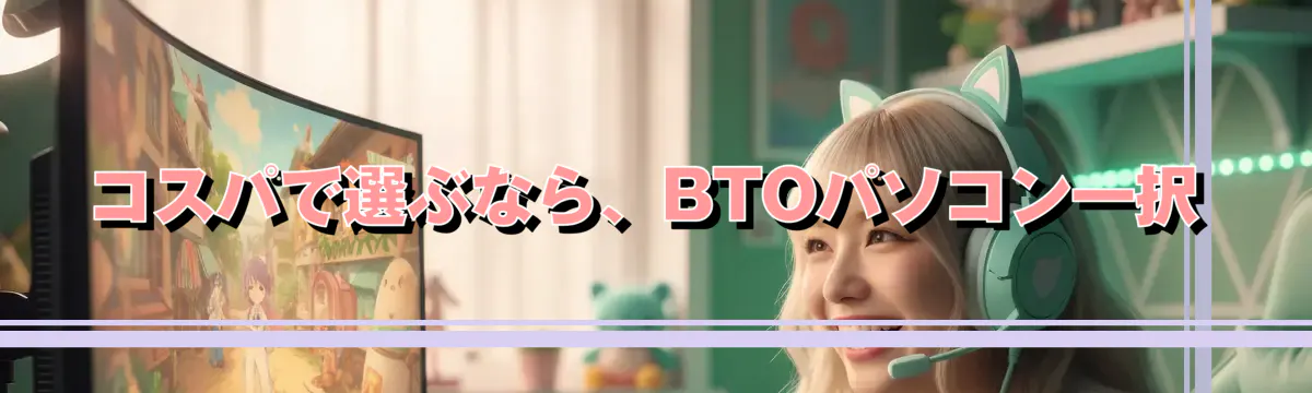 コスパで選ぶなら、BTOパソコン一択