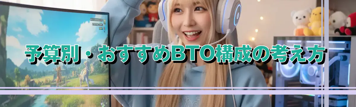 予算別・おすすめBTO構成の考え方