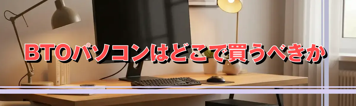 BTOパソコンはどこで買うべきか