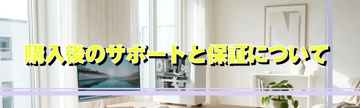 購入後のサポートと保証について